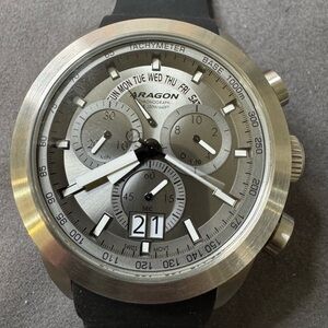 Aragon Caprice Silver Chronograph Watch FULL KIT